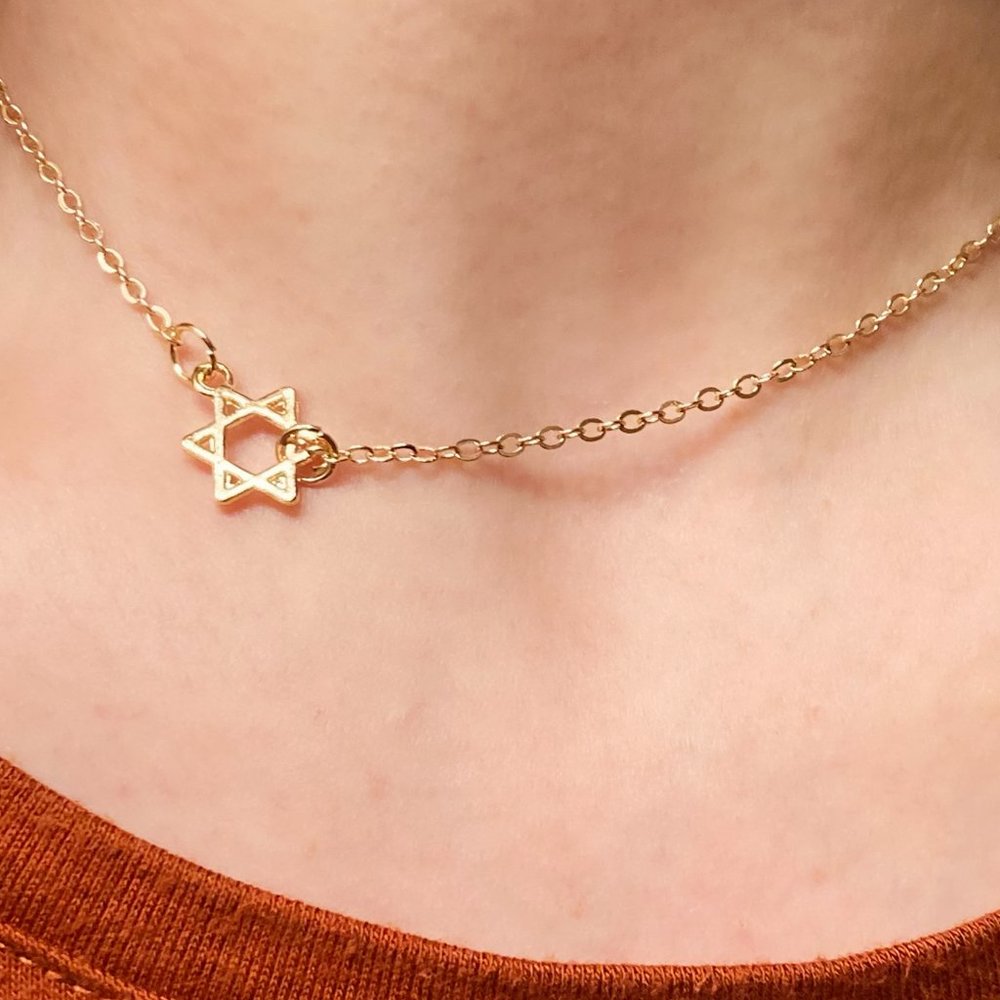 Hanukkah Necklace | Bat Mitzvah Gift | Star of David Necklace | Jewish Jewelry |